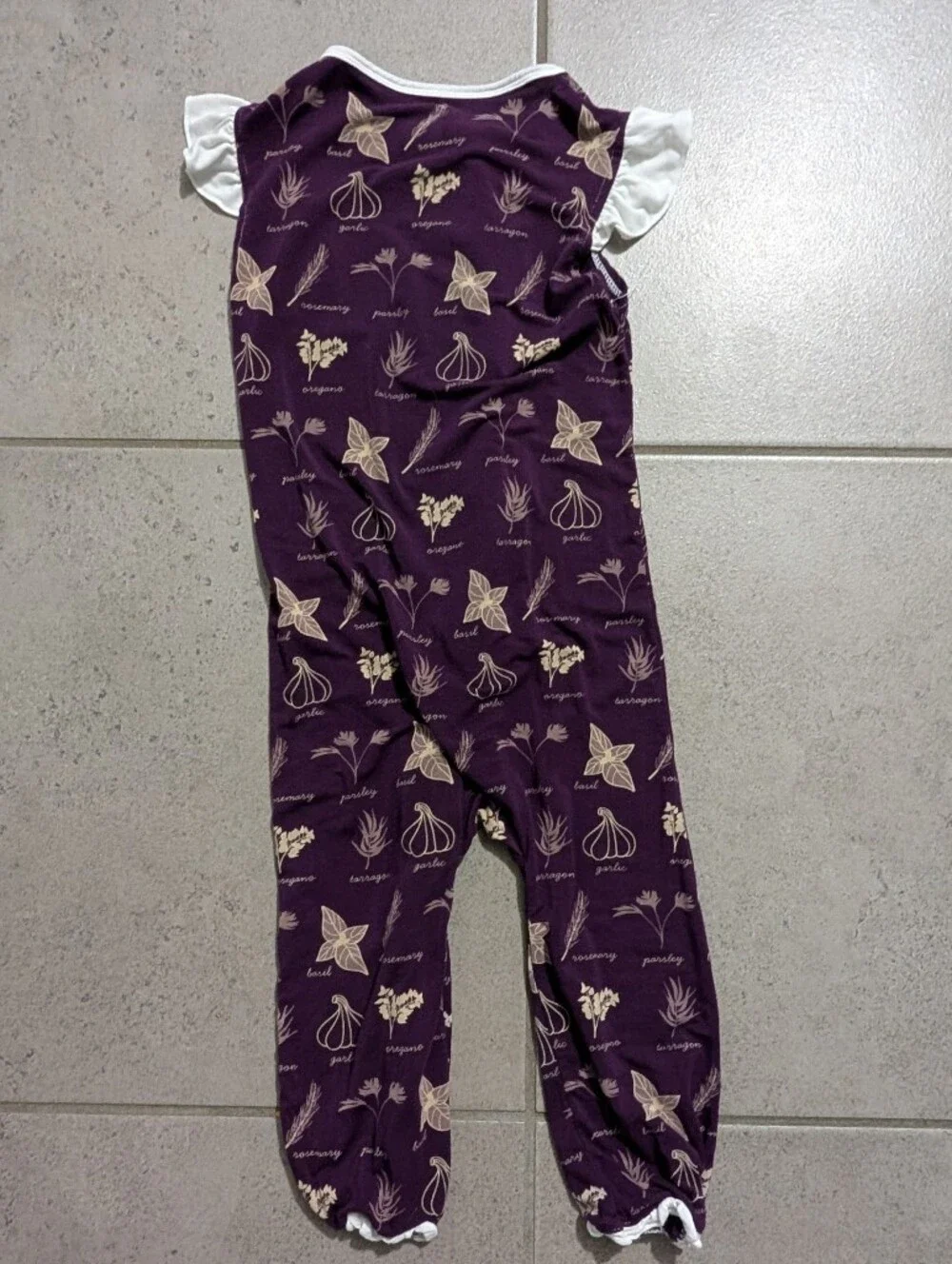 Kickee Pants Girls Ruffle Sleeveless / Tank Romper 4T